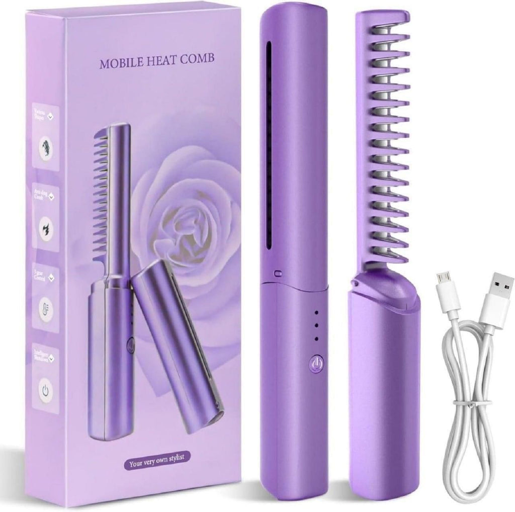 Meneflix Portable Mini Hair Straightener COMBO - Cordless, Rechargeable