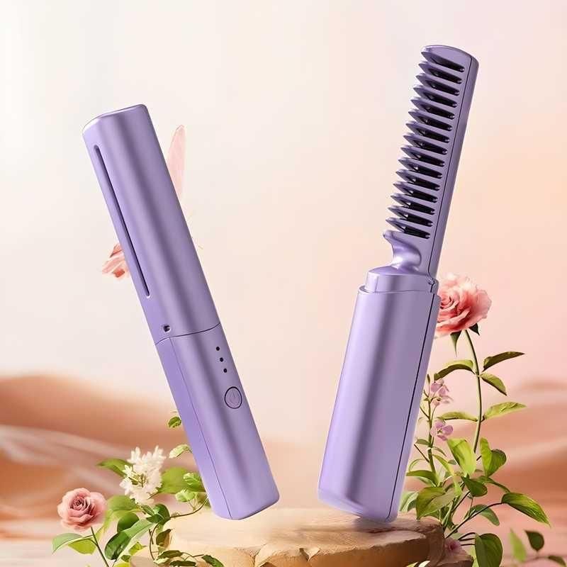 Meneflix Portable Mini Hair Straightener COMBO - Cordless, Rechargeable