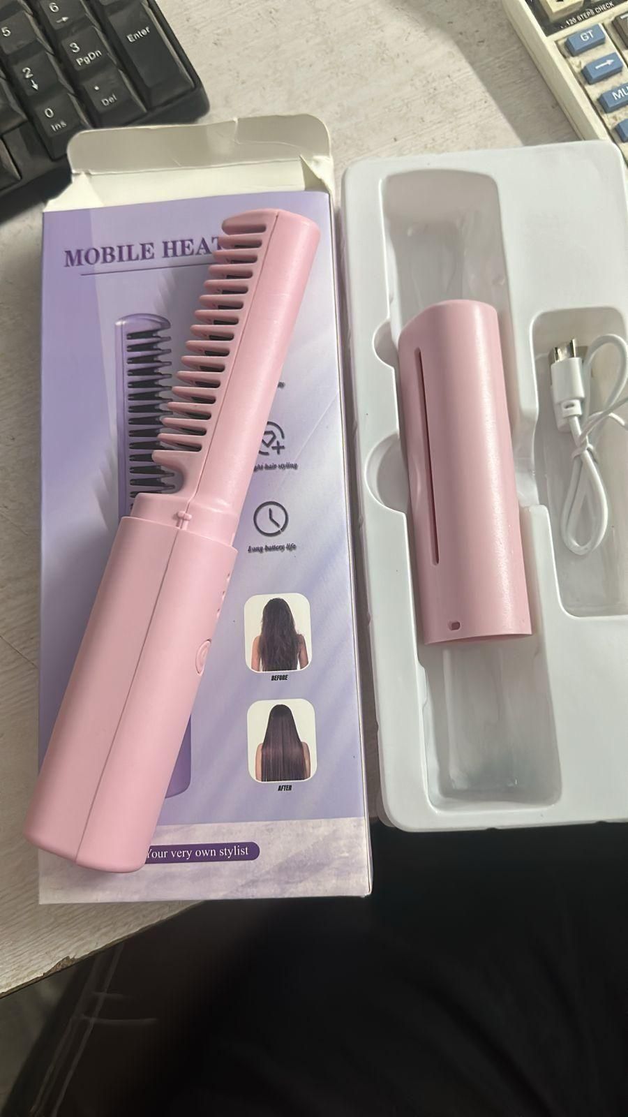 Meneflix Portable Mini Hair Straightener COMBO - Cordless, Rechargeable